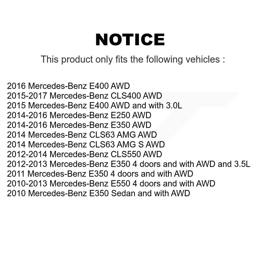 Front Wheel Bearing Sensor Kit For Mercedes-Benz E350 E550 E400 E250 CLS550 CLS400 CLS63 K7S-102075