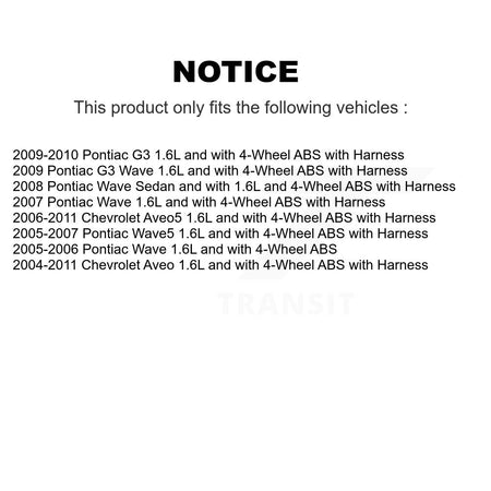 Front Wheel Bearing And ABS Sensor Kit For Chevrolet Aveo Pontiac Aveo5 Wave G3 Wave5 K7S-102097