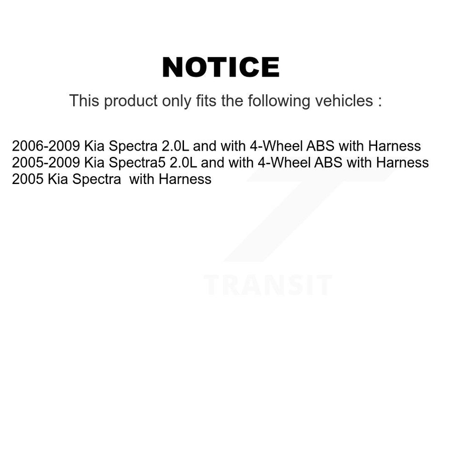 Front Wheel Bearing And ABS Sensor Kit For Kia Spectra Spectra5 with Harness K7S-102132