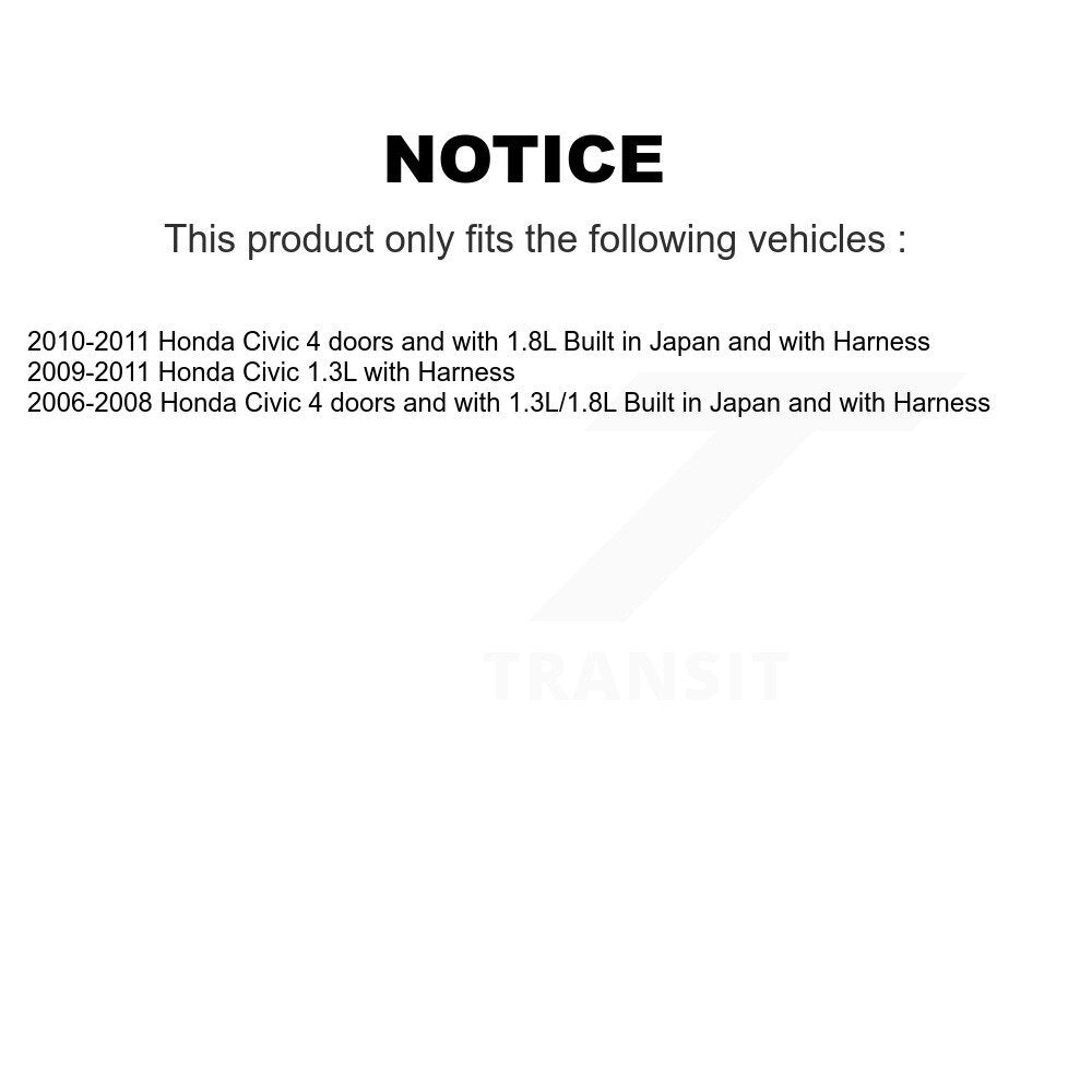 Front Wheel Bearing And ABS Sensor Kit For Honda Civic K7S-102149