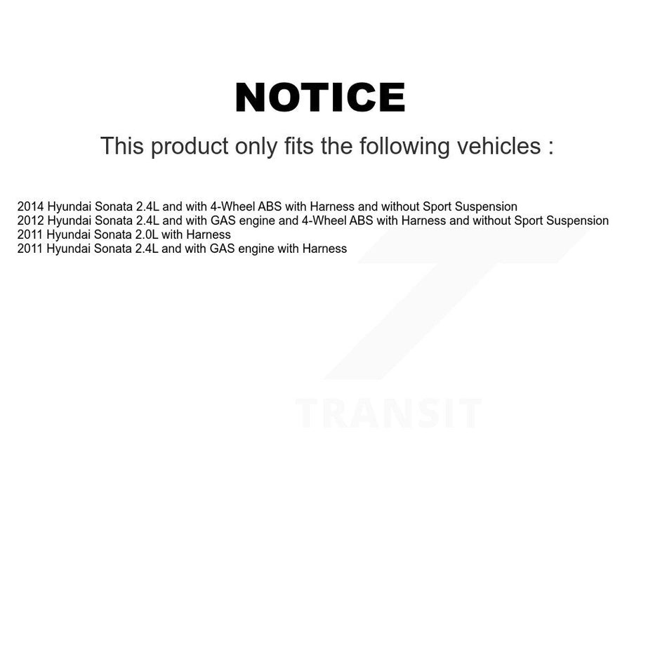 Front Wheel Bearing And ABS Sensor Kit For Hyundai Sonata K7S-102200