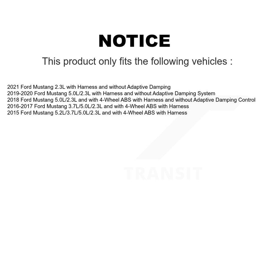 Front Wheel Hub Bearing And ABS Sensor Kit For Ford Mustang K7S-102231