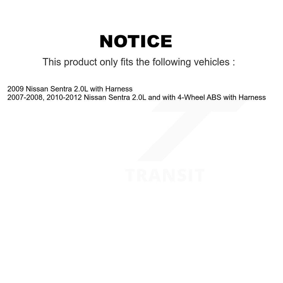 Front Wheel Hub Bearing And ABS Sensor Kit For Nissan Sentra with Harness K7S-102248