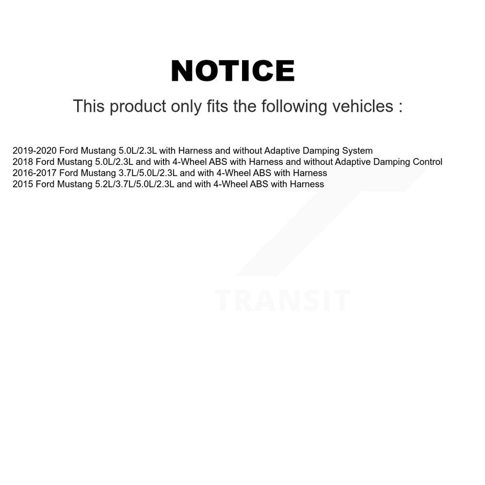 Front Wheel Hub Bearing And ABS Sensor Kit For Ford Mustang K7S-102333