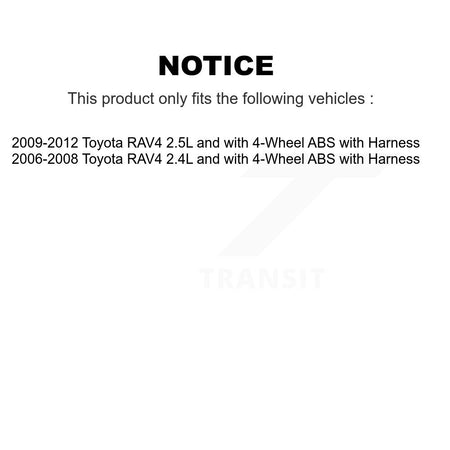 Front Wheel Hub Bearing And ABS Sensor Kit For Toyota RAV4 with Harness K7S-102341