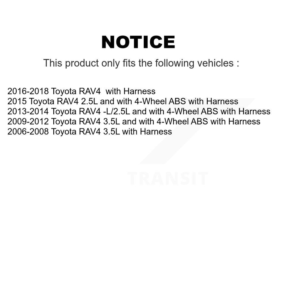Front Wheel Hub Bearing And ABS Sensor Kit For Toyota RAV4 with Harness K7S-102342