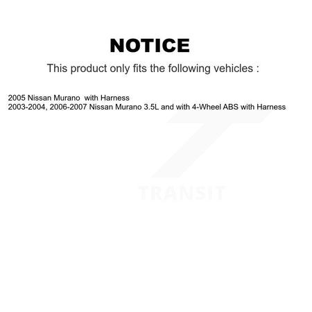 Front Wheel Hub Bearing And ABS Sensor Kit For Nissan Murano with Harness K7S-102346