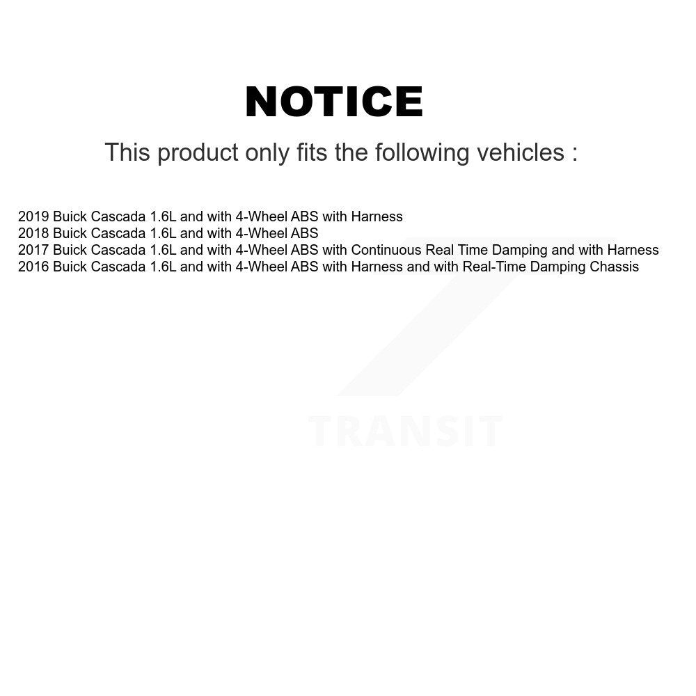 Front Wheel Hub Bearing And ABS Sensor Kit For Buick Cascada 1.6L with 4-Wheel K7S-102390