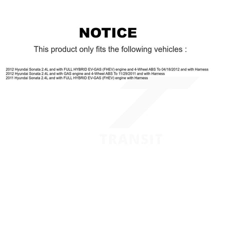Front Wheel Bearing And ABS Sensor Kit For Hyundai Sonata K7S-102408