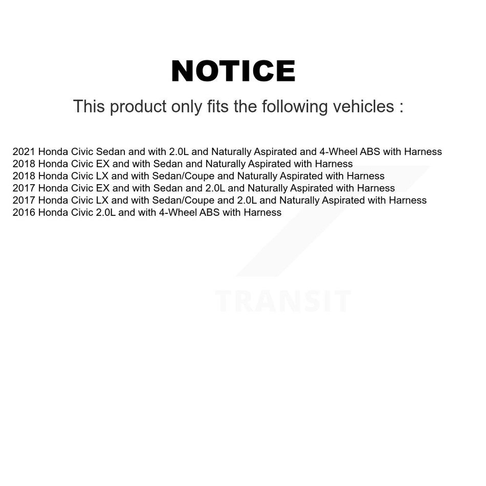 Front Wheel Bearing And ABS Sensor Kit For Honda Civic with Harness K7S-102431