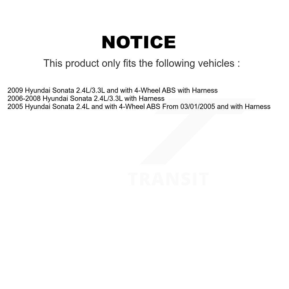 Front Wheel Bearing And ABS Sensor Kit For Hyundai Sonata K7S-102453