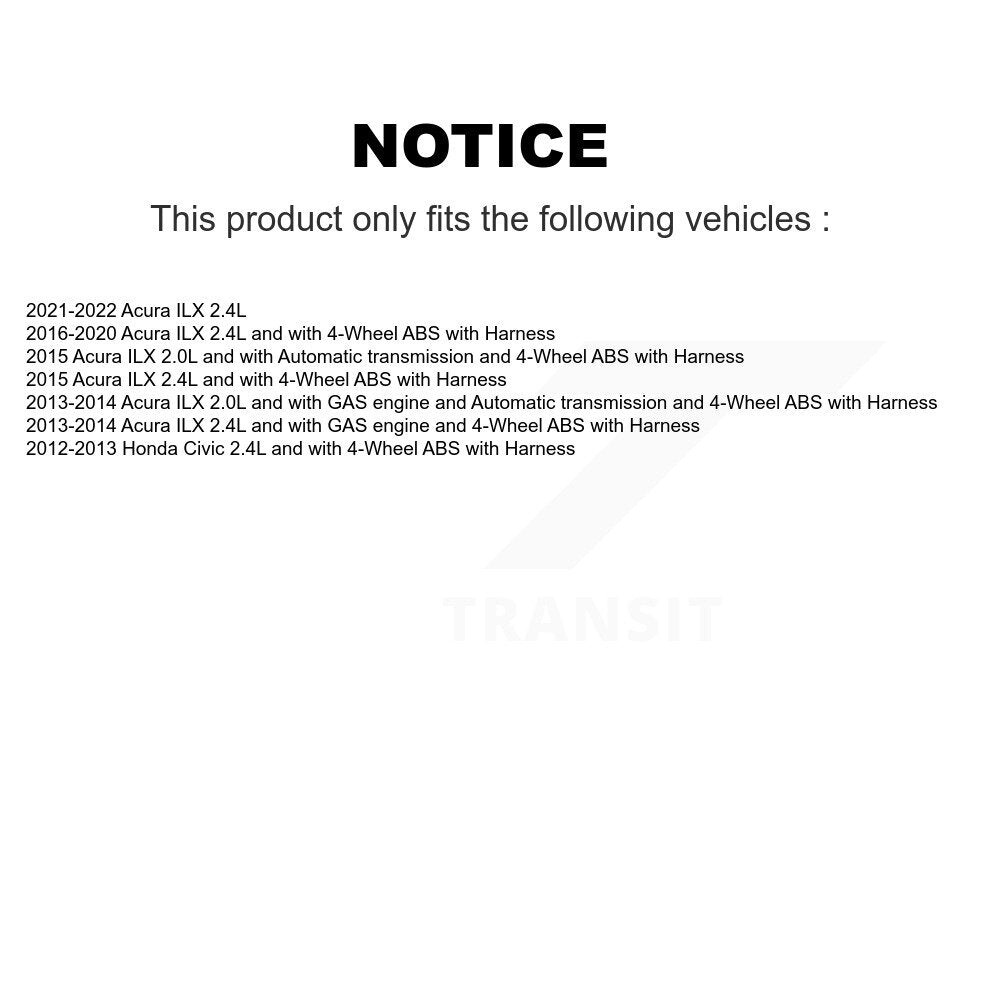 Front Wheel Bearing And ABS Sensor Kit For Honda Civic Acura ILX K7S-102470