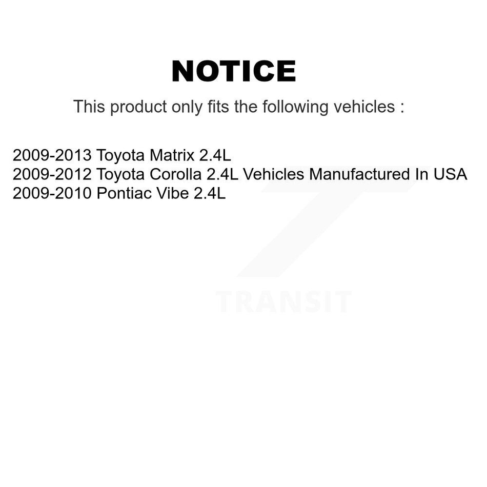 Front Wheel Bearing & ABS Sensor Kit For Toyota Matrix Pontiac Vibe 2.4L with 4-Wheel K7S-102508