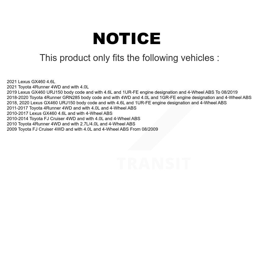 Front Wheel Hub Bearing And ABS Sensor Kit For Toyota 4Runner Lexus GX460 FJ Cruiser K7S-102547