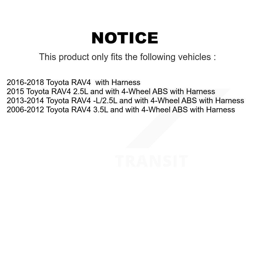 Front Wheel Hub Bearing And ABS Sensor Kit For Toyota RAV4 with Harness K7S-102575