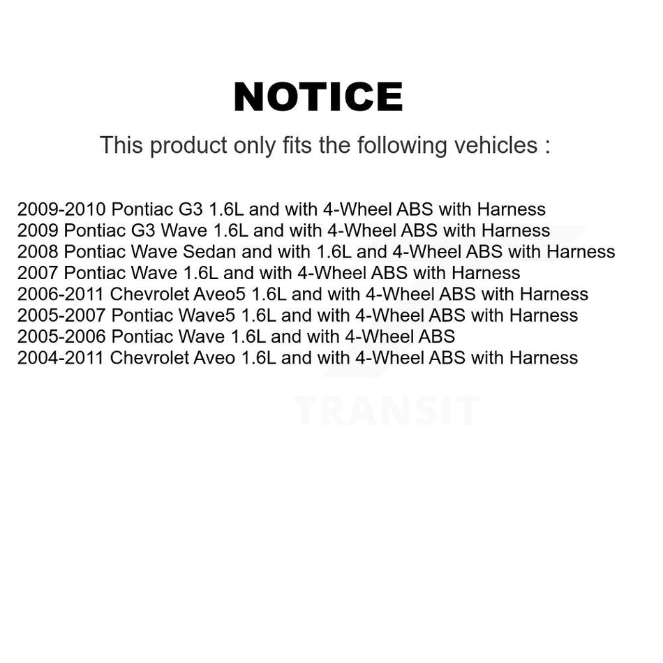 Front Wheel Bearing And ABS Sensor Kit For Chevrolet Aveo Pontiac Aveo5 Wave G3 Wave5 K7S-102654