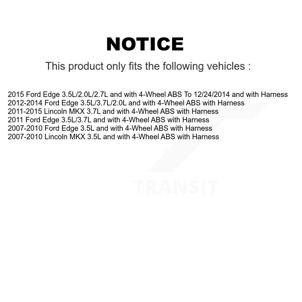 Front Wheel Bearing And ABS Sensor Kit For Ford Edge Lincoln MKX K7S-102657