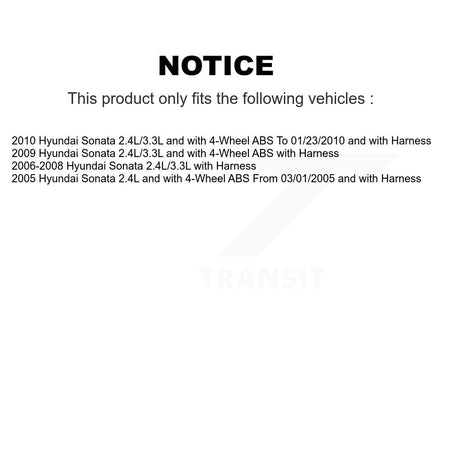 Front Wheel Bearing And ABS Sensor Kit For Hyundai Sonata K7S-102763