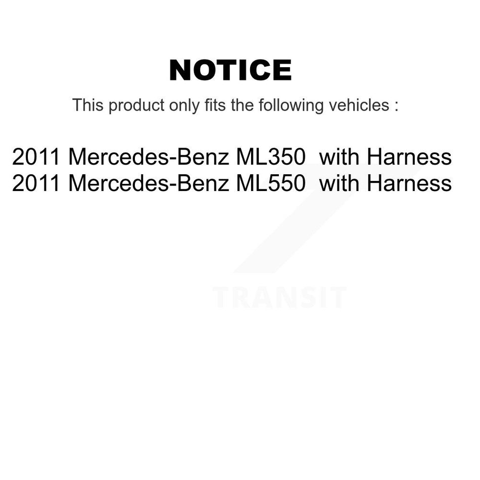 Front Rear Wheel Bearing & ABS Sensor Kit For 2011 Mercedes-Benz ML350 ML550 with Harness K7S-102908