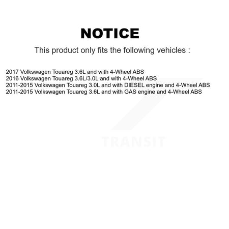 Front Rear Wheel Bearing And ABS Sensor Kit For Volkswagen Touareg K7S-102910