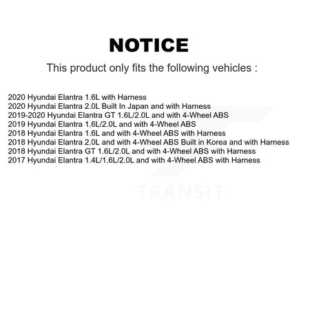 Front Wheel Hub Bearing And ABS Sensor Kit For Hyundai Elantra GT K7S-103120
