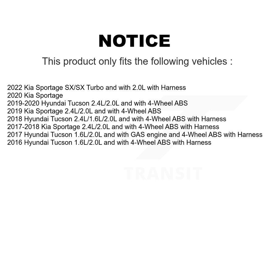 Front Wheel Hub Bearing And ABS Sensor Kit For Hyundai Tucson Kia Sportage K7S-103129