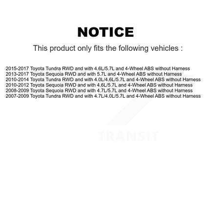 Front Wheel Hub Bearing And ABS Sensor Kit For Toyota Tundra Sequoia without Harness K7S-103215