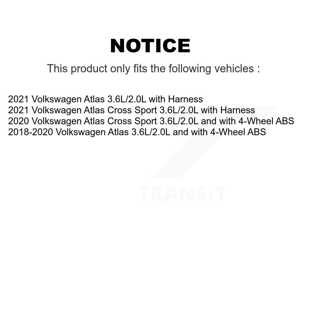 Front Wheel Hub Bearing And ABS Sensor Kit For Volkswagen Atlas Cross Sport K7S-103222