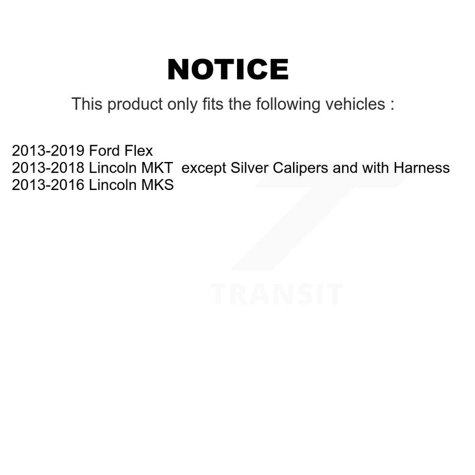 Front Rear Wheel Hub Bearing And ABS Sensor Kit For Ford Flex Lincoln MKT MKS K7S-103264
