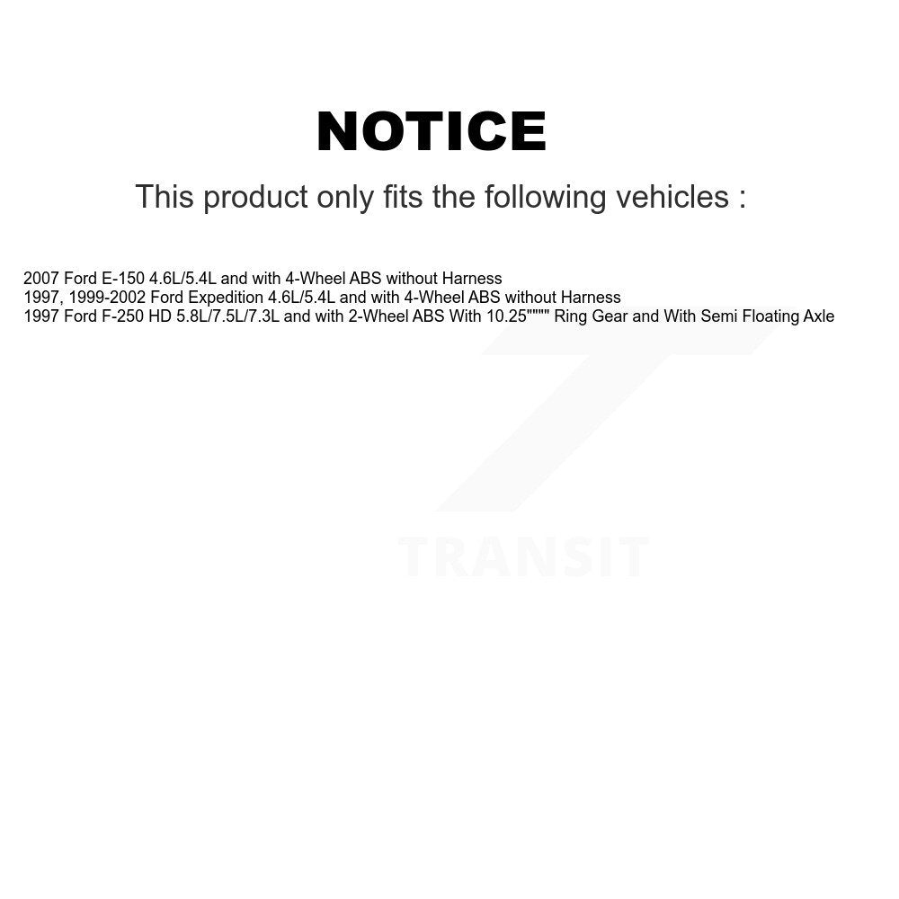 Rear Wheel Bearing And ABS Sensor Kit For Ford F-250 HD Expedition E-150 K7S-103338