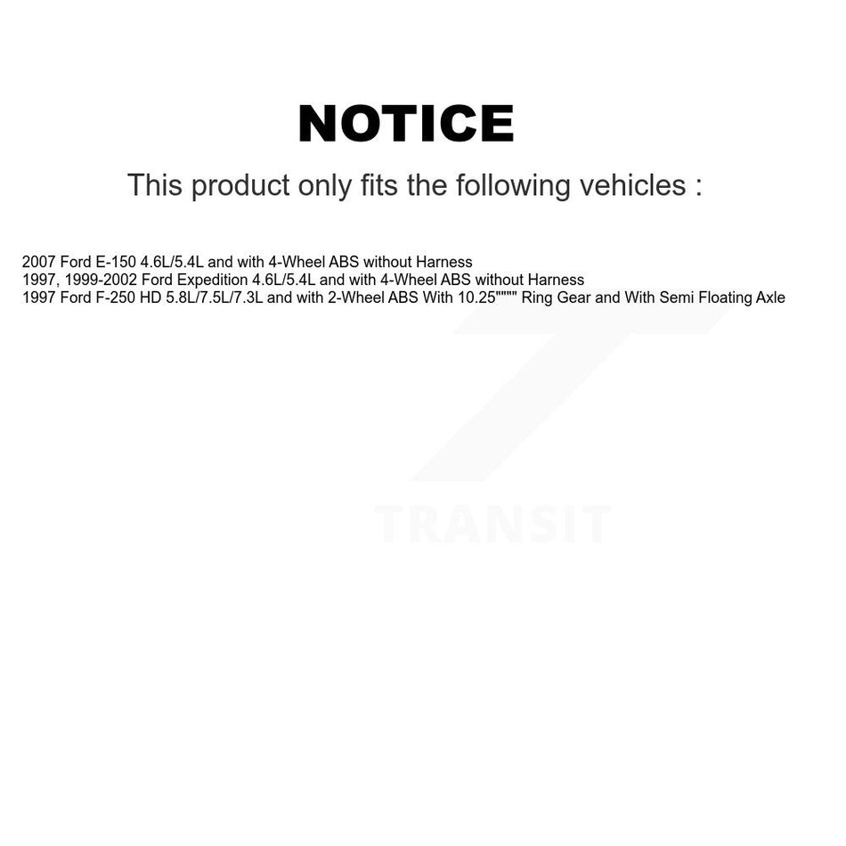 Rear Wheel Bearing And ABS Sensor Kit For Ford F-250 HD Expedition E-150 K7S-103369