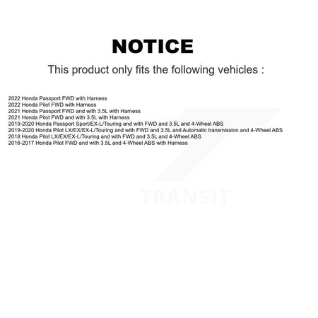 Rear Wheel Hub Bearing And ABS Sensor Kit For Honda Pilot Passport K7S-103415