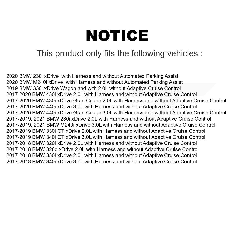 Front Wheel Hub Bearing Sensor Kit For BMW 330i xDrive 230i 430i Gran Coupe 340i 440i GT K7S-103465