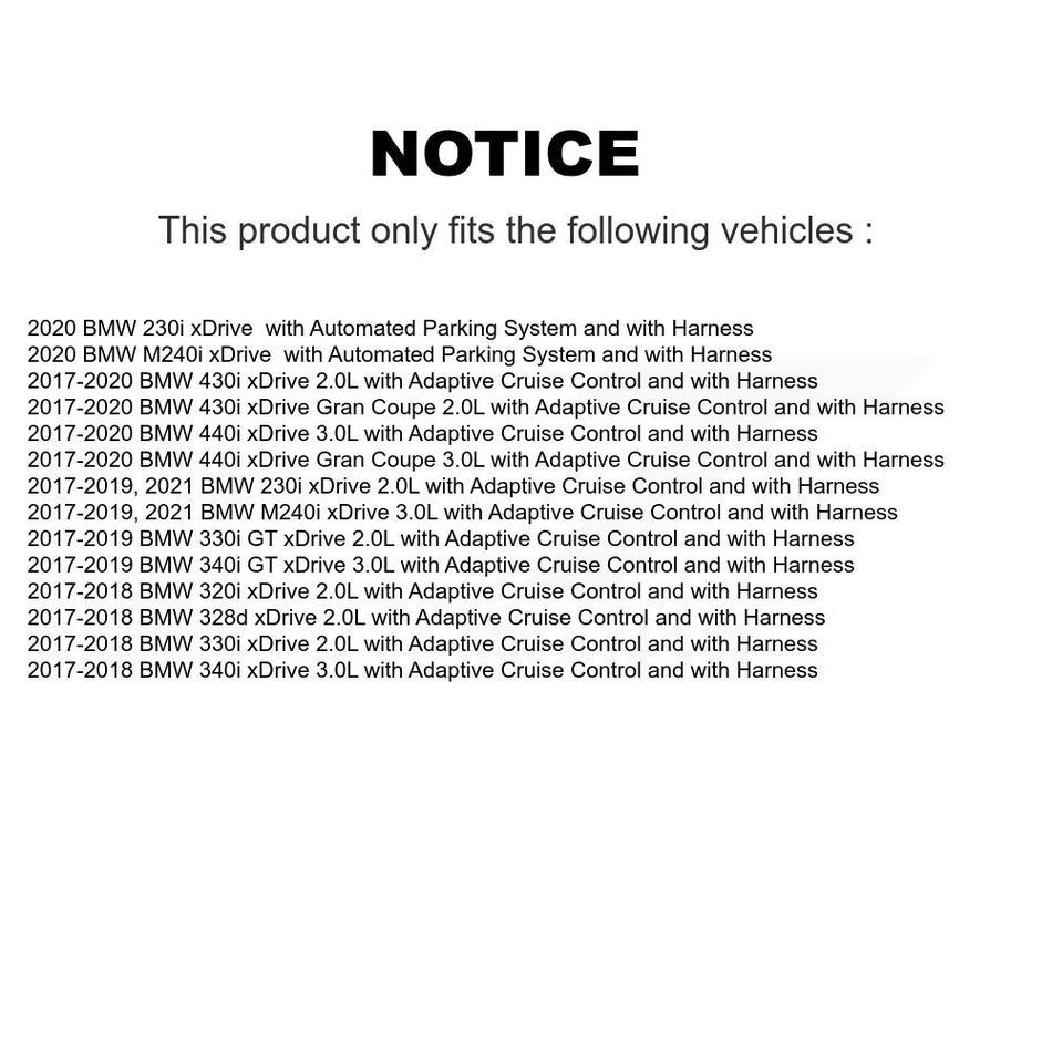 Front Wheel Hub Bearing Sensor Kit For BMW 330i xDrive 230i 430i Gran Coupe 340i 440i GT K7S-103466