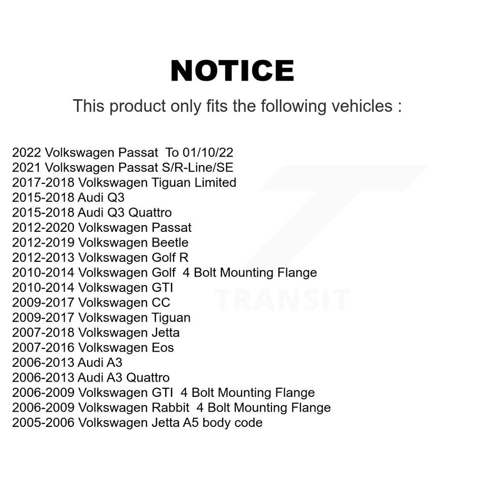Front Wheel Bearing And Tie Rod End Kit For Volkswagen Jetta Tiguan Beetle CC Passat Audi Q3 Quattro K7T-100359