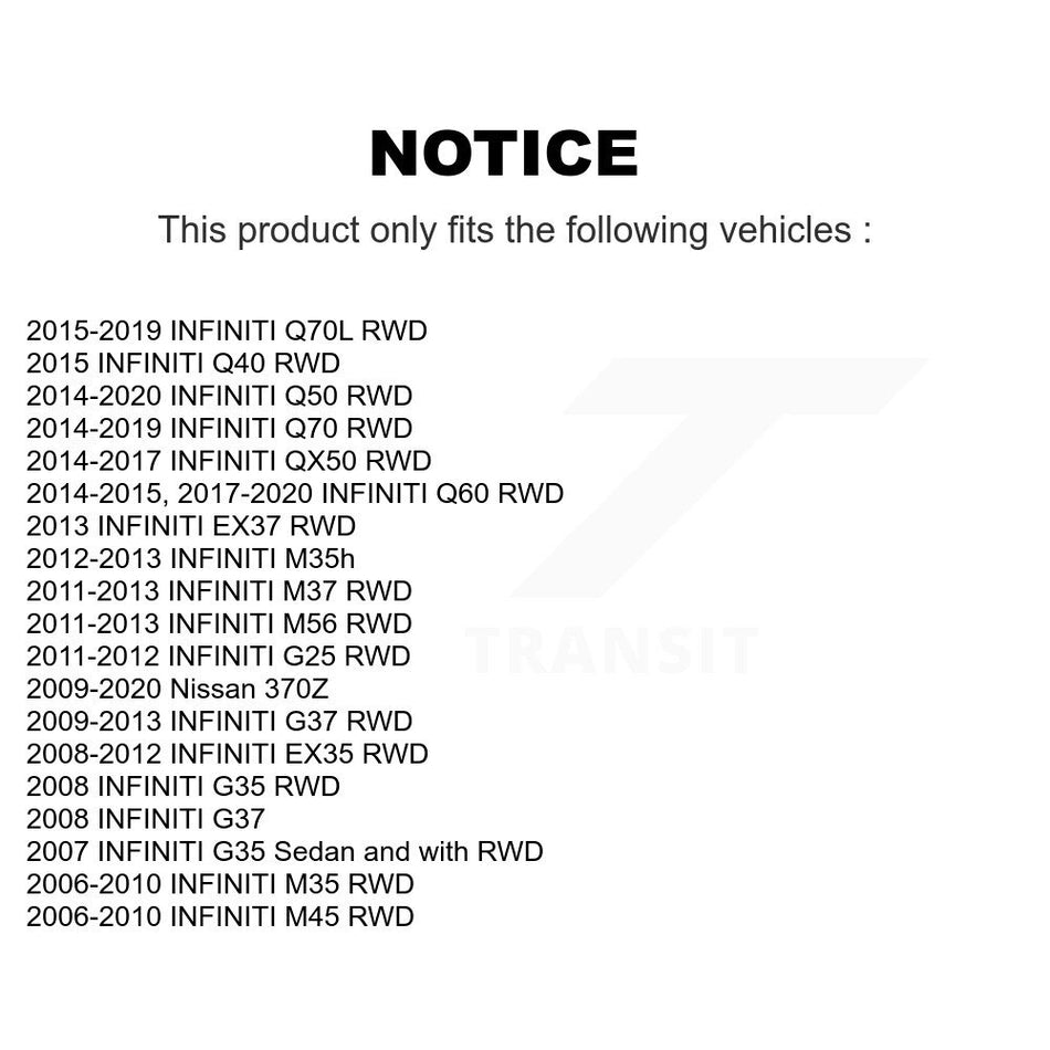 Front Wheel Bearing And Tie Rod End Kit For INFINITI G37 Q50 G35 M35 Nissan 370Z QX50 Q60 EX35 M37 G25 Q70 Q70L M45 Q40 M56 EX37 M35h K7T-100398