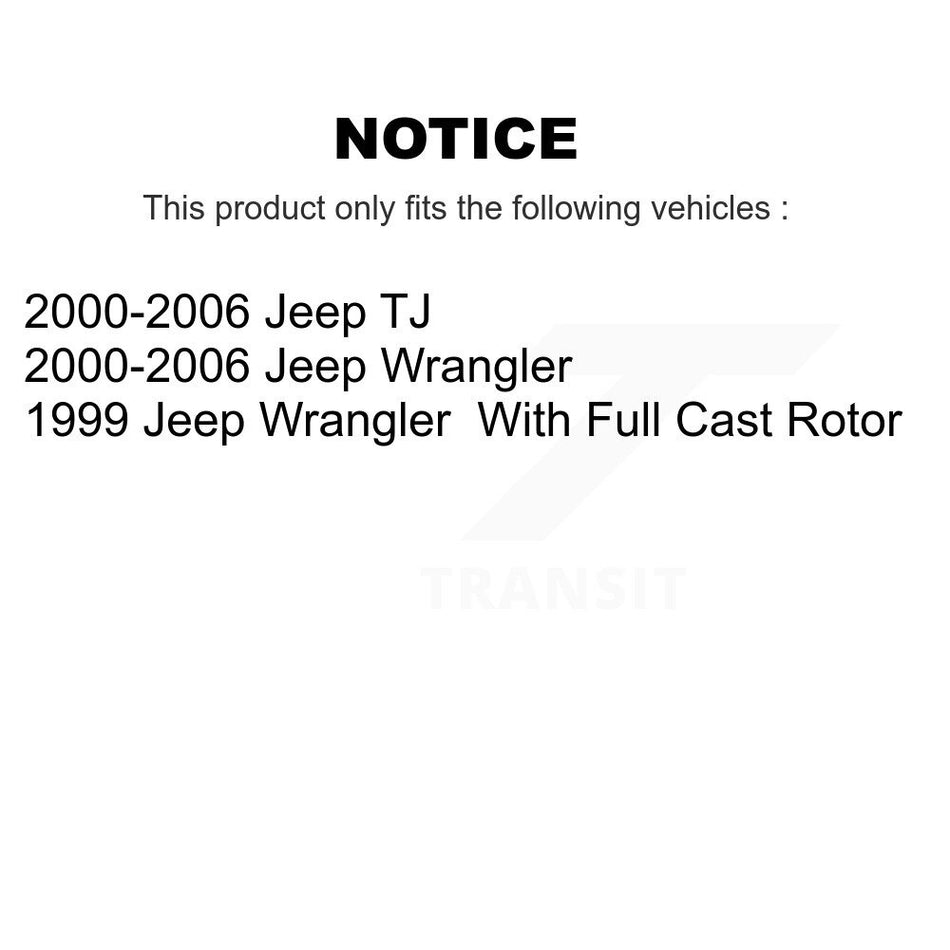 Front Hub Bearing Assembly And Link Kit For Jeep Wrangler TJ K7T-100500