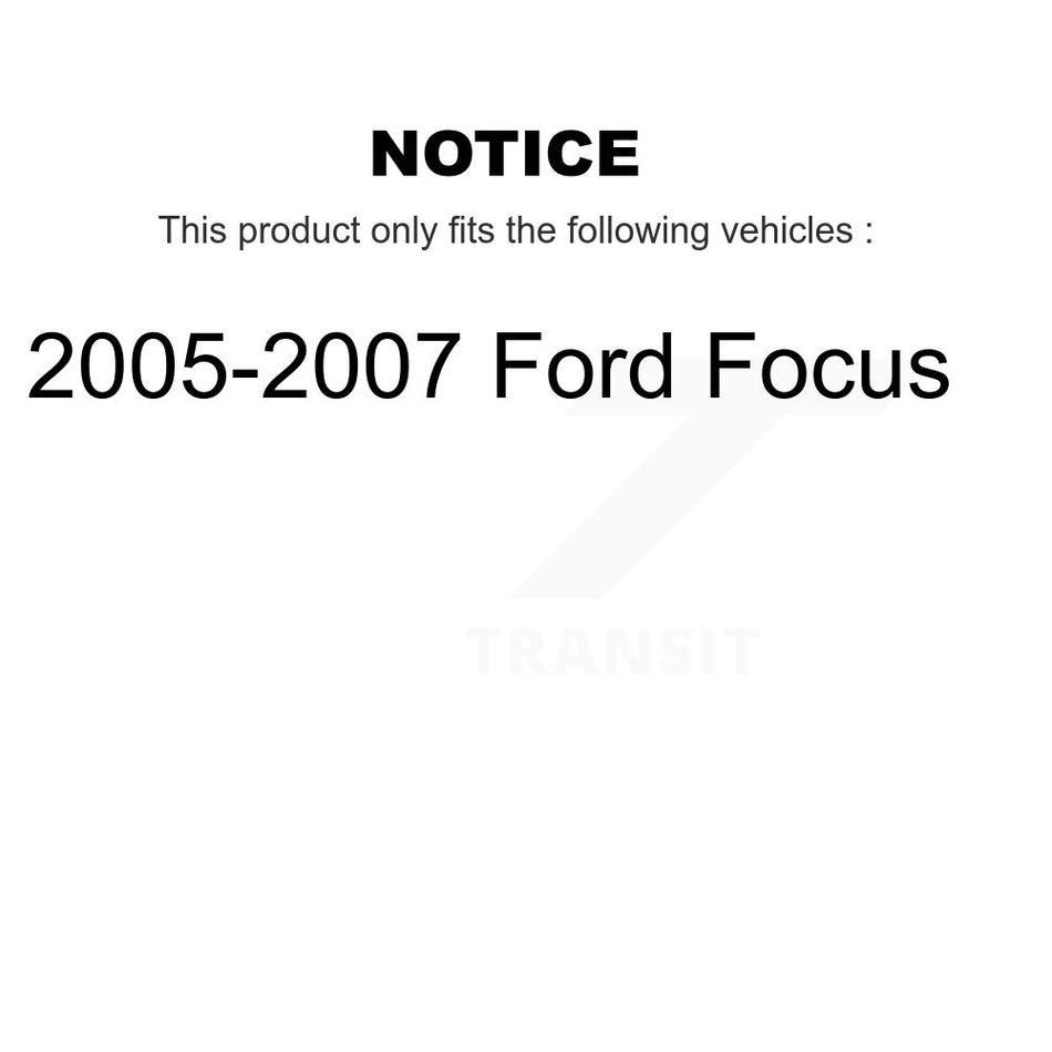 Front Disc Brake Rotors Pair For 2005-2007 Ford Focus K8-100170