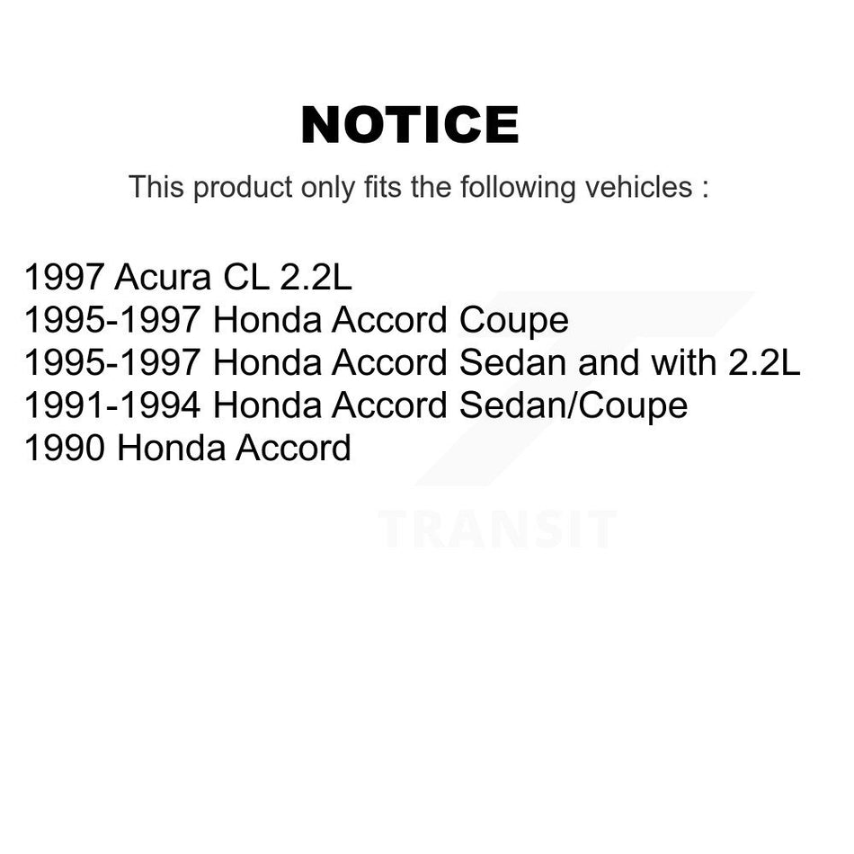 Front Disc Brake Rotors Pair For Honda Accord Acura CL K8-100267