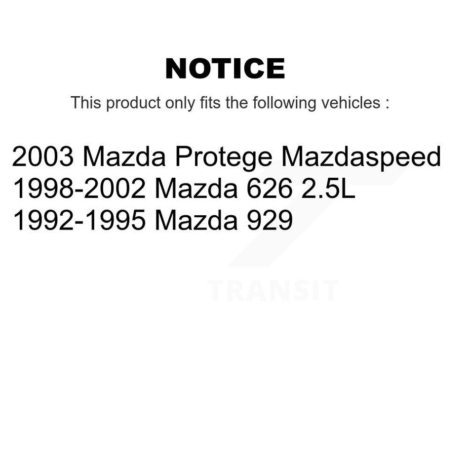Front Disc Brake Rotors Pair For Mazda 626 Protege 929 K8-100306