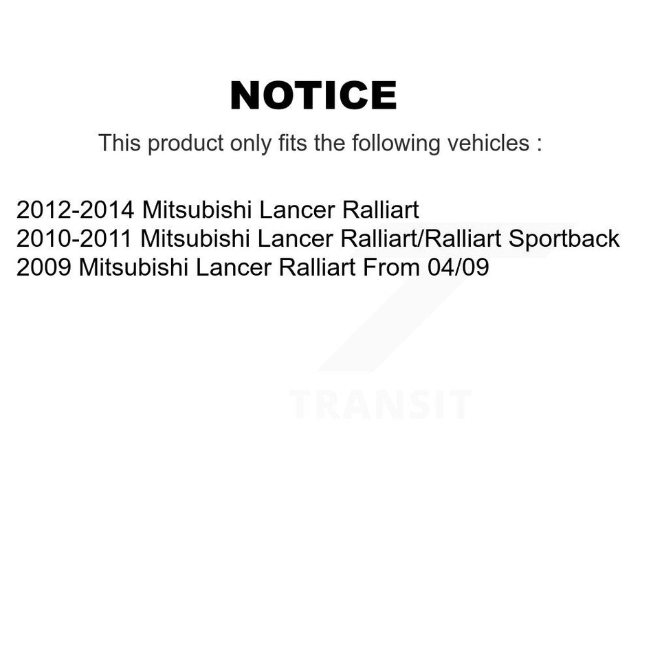 Front Disc Brake Rotors Pair For Mitsubishi Lancer K8-100515