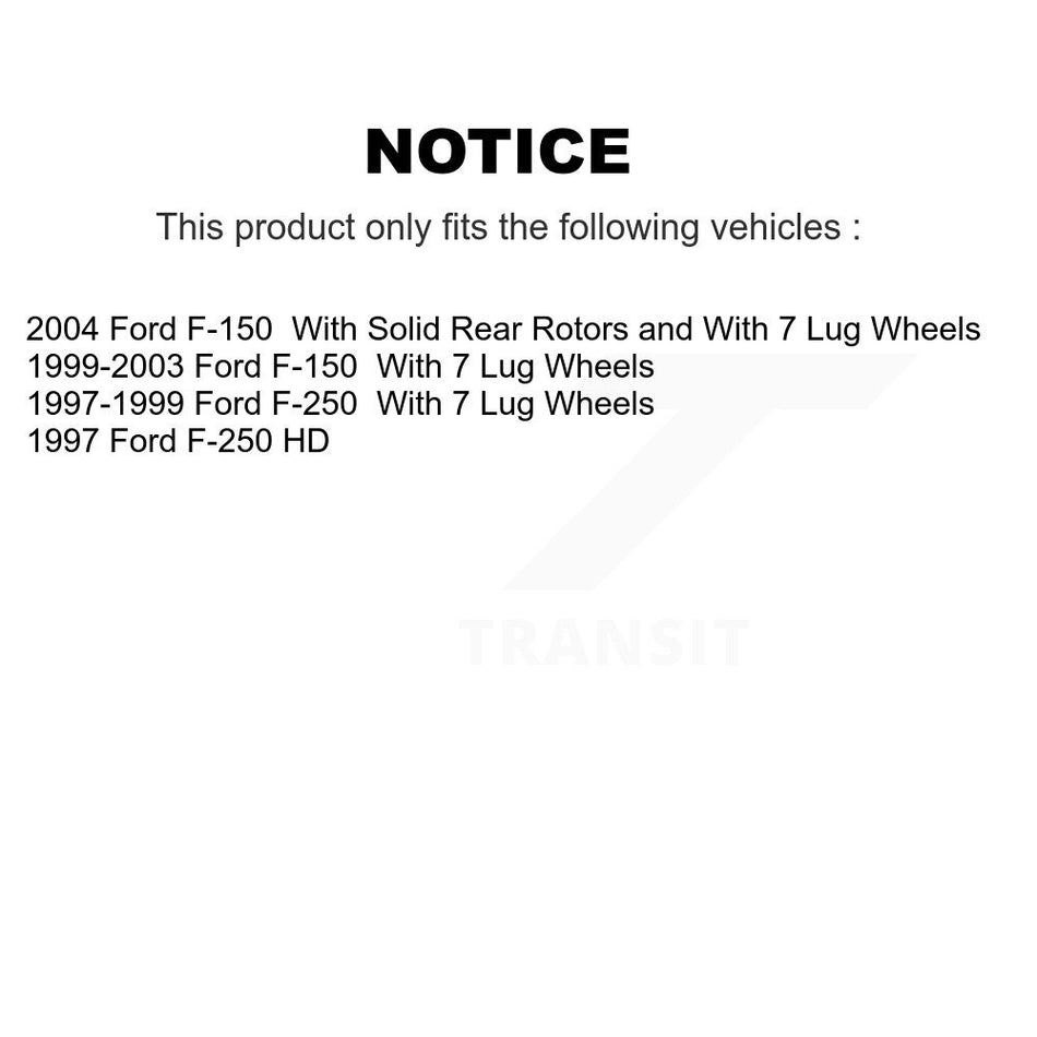 Rear Disc Brake Rotors Pair For Ford F-150 F-250 HD K8-100633