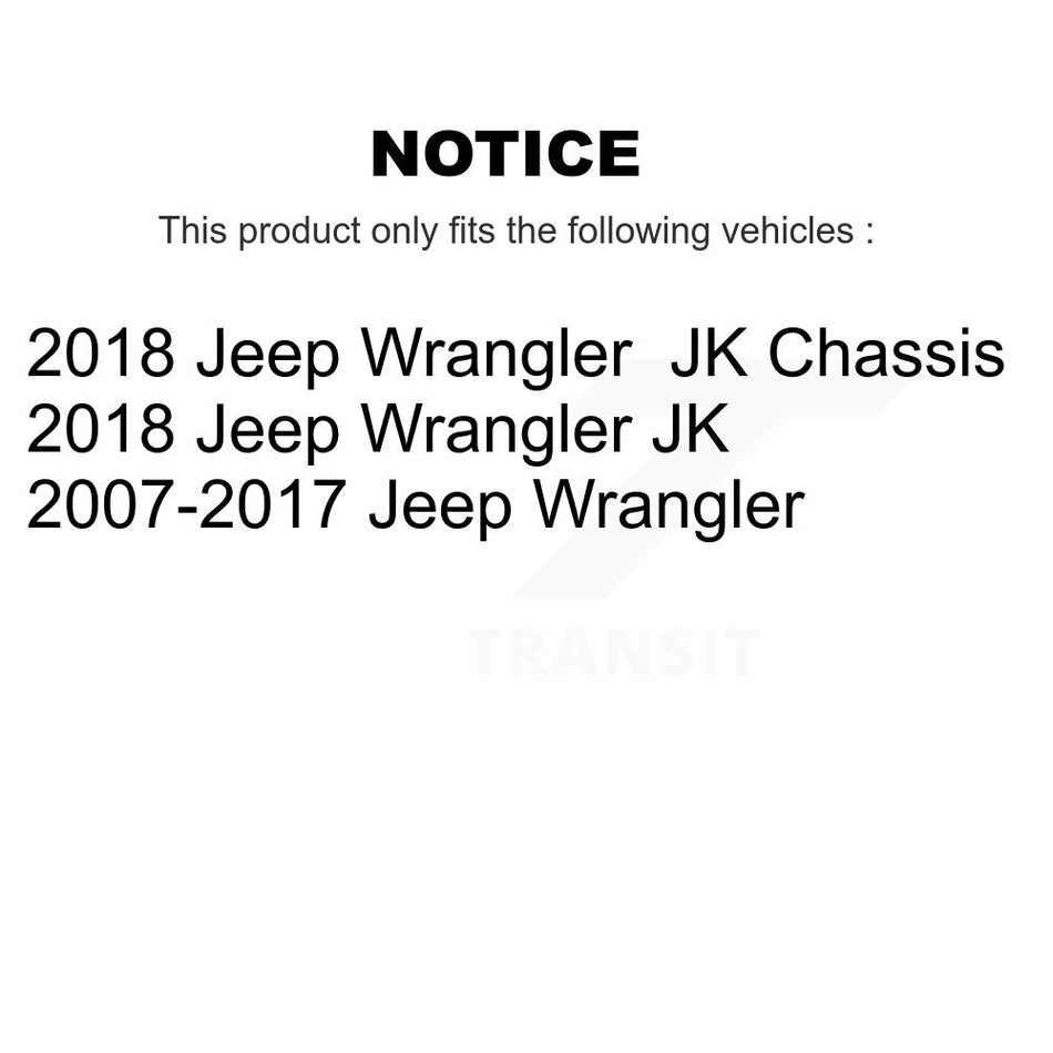 Rear Disc Brake Rotors Pair For Jeep Wrangler JK K8-100702