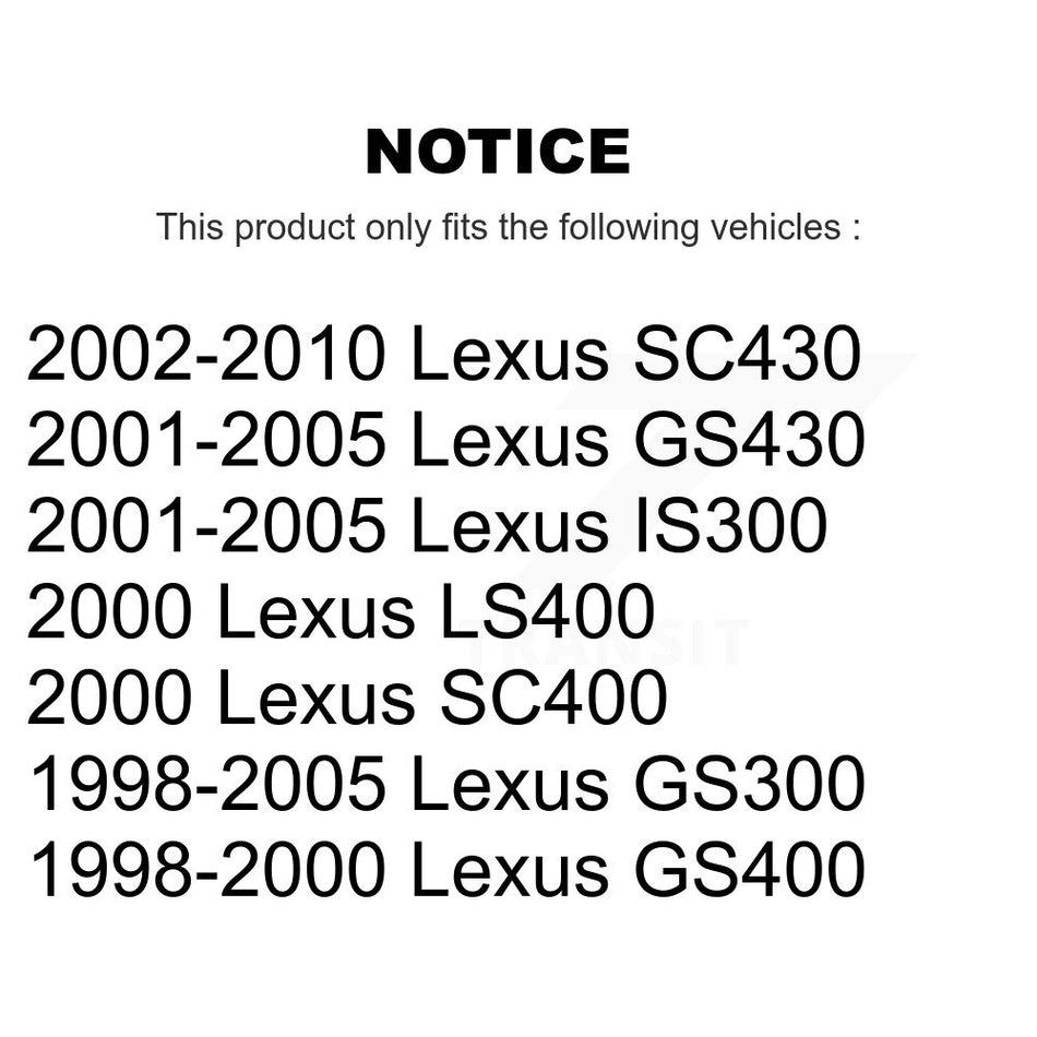 Rear Disc Brake Rotors Pair For Lexus GS300 SC430 IS300 GS400 GS430 LS400 SC400 K8-100745