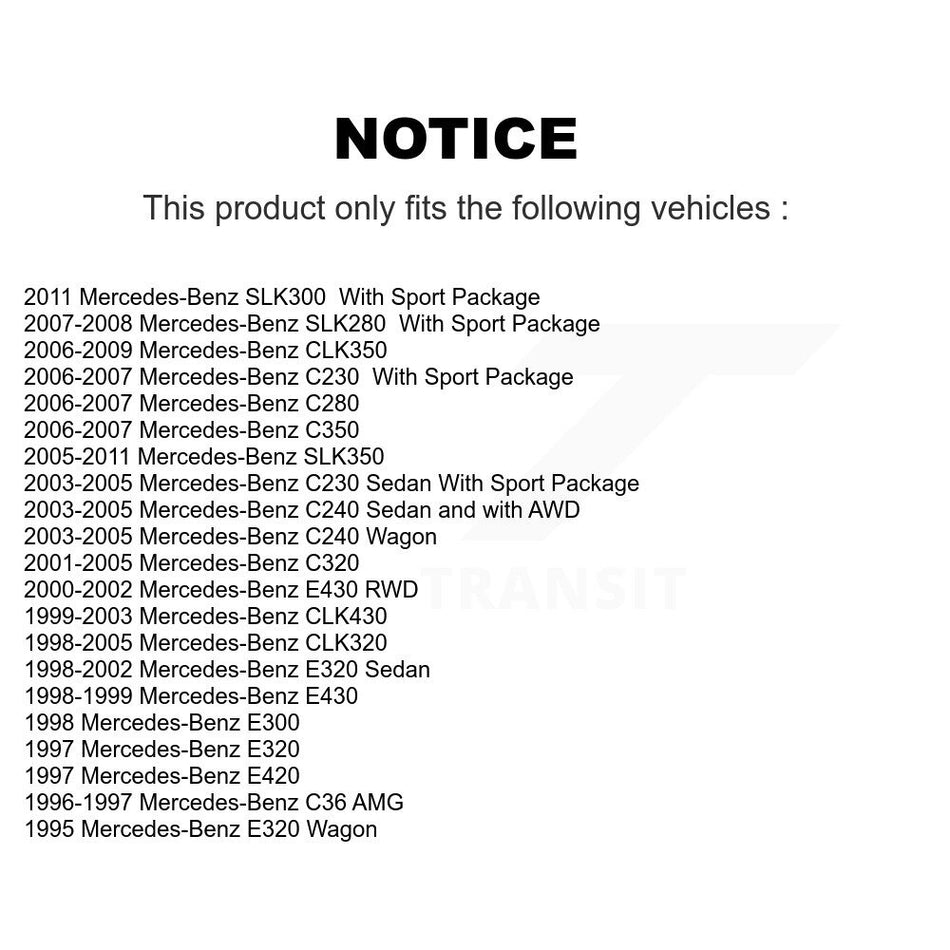 Rear Disc Brake Rotors Pair For Mercedes-Benz E320 C230 CLK320 C240 CLK350 C320 C280 CLK430 E430 SLK350 SLK280 E420 C350 E300 SLK300 C36 AMG K8-100746