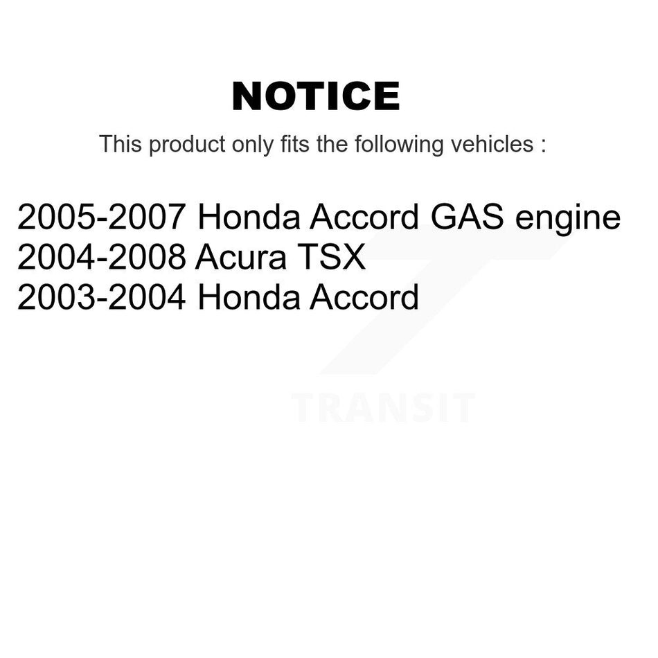 Rear Disc Brake Rotors Pair For Honda Accord Acura TSX K8-100785