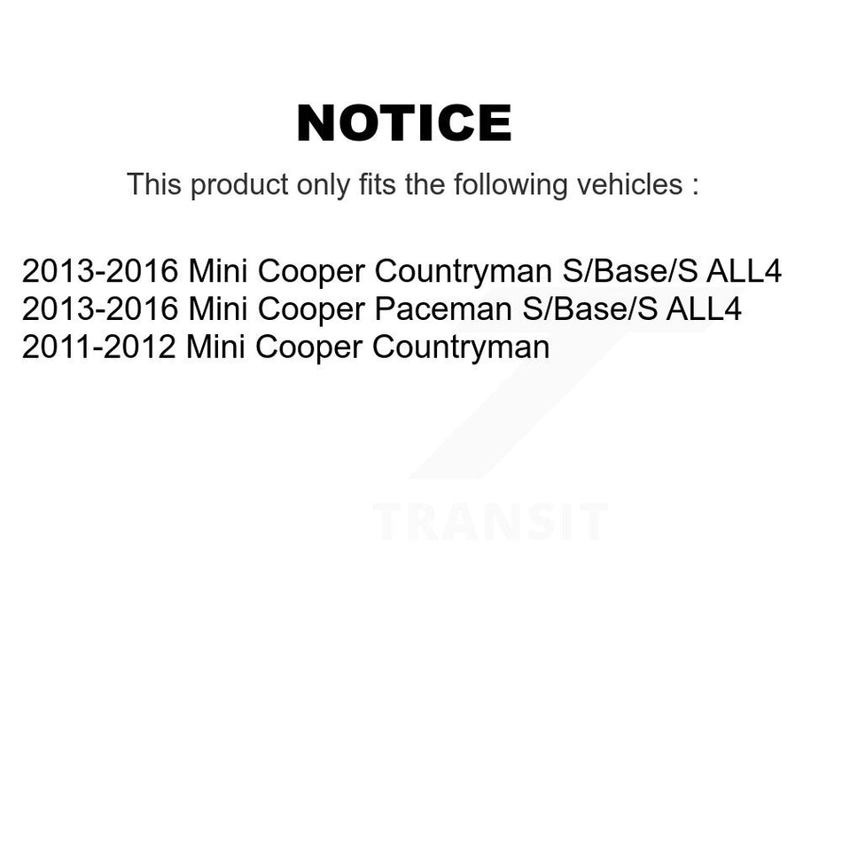 Rear Disc Brake Rotors Pair For Mini Cooper Countryman Paceman K8-100925