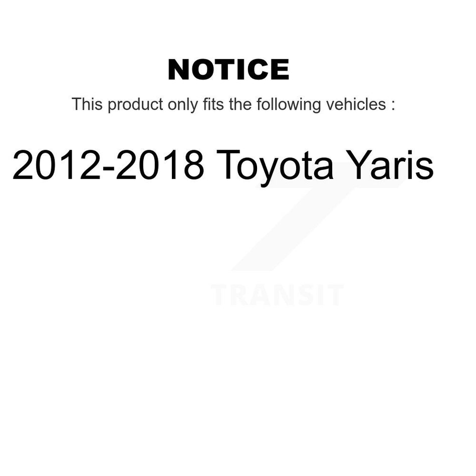 Rear Disc Brake Rotors Pair For 2012-2018 Toyota Yaris K8-100930