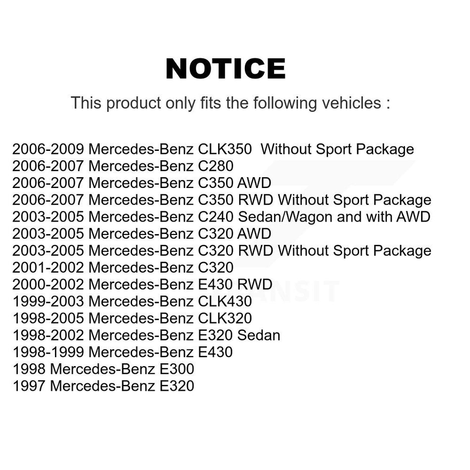 Front Rear Disc Brake Rotors Kit For Mercedes-Benz E320 CLK320 C240 CLK350 C320 C280 CLK430 E430 C350 E300 K8-101275