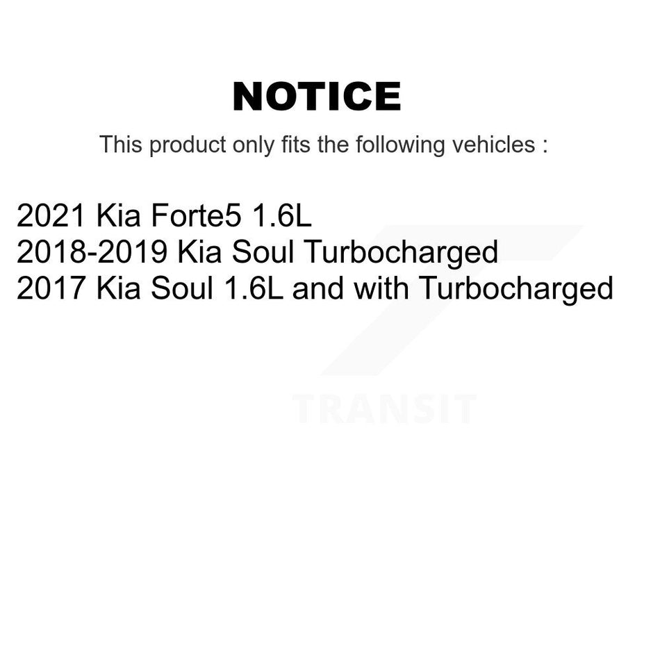 Front Rear Disc Brake Rotors Kit For Kia Soul Forte K8-101640